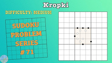 Sudoku Problem Series 71 : Kropki