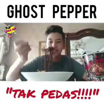 PADAN MUKA ! BELAGAK sangat cakap GHOST PEPPER TAK PEDAS