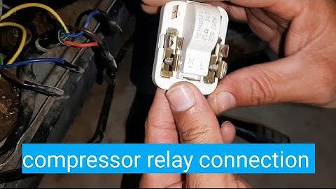 fridge relay connection | fridge compressor connection #zktechnicaltalk