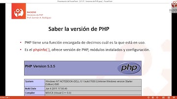 Curso BackEnd U1·07 - Versiones de PHP