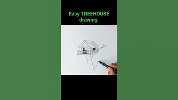 Easy TREEHOUSE drawing