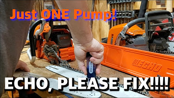 How TO Bar Maintenance and Mount ECHO CS-620PW General Discussion Review - Trust me I love this Saw!