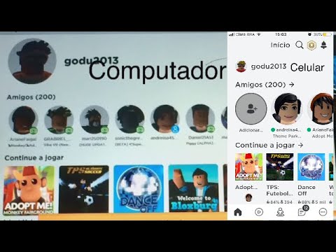 video de conta no roblox e