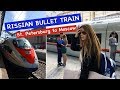 Traveling on Russian Bullet Train "Sapsan" from Moscow to St  Petersburg. VLOG. Part 4