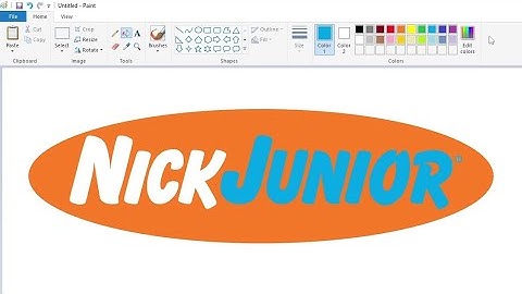 How to draw a variant Nick Jr. logo using MS Paint | How to draw on your computer