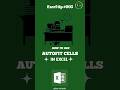 Excel में AutoFit Cells का Magic Trick | Columns और Rows को Auto Adjust करें #excel #short #shorts .