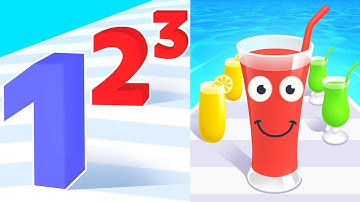 Number Master Vs Juice Run - SpeedRun Gameplay Android, iOS J9D1Q9B4A6L3