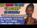 Everyday Swahili Words ... Speak like a native | use Instead of "SORRY, POLE"