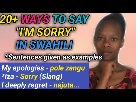 Video: Cosa significa pole in swahili?