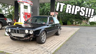 Turbo M52 E30 First Start and REAL Driving