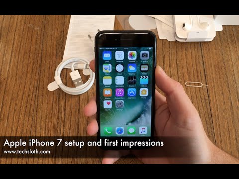 Apple iPhone 7 setup and first impressions - YouTube