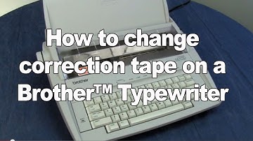 Changing the Correction Tape | Brother Electronic Typewriters
