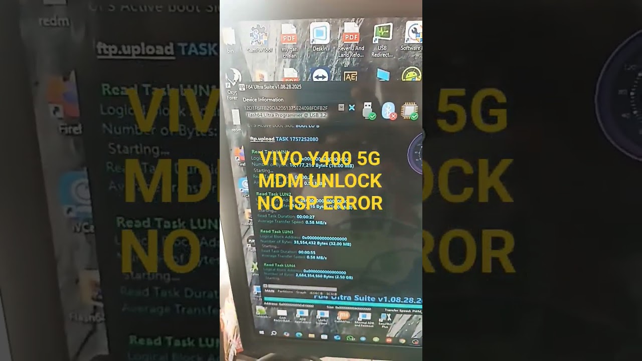 VIVO Y400 5G ISP PINOUT | VIVO Y400 5G MDM UNLOCK | VIVO FRP UNLOCK F64 BOX 