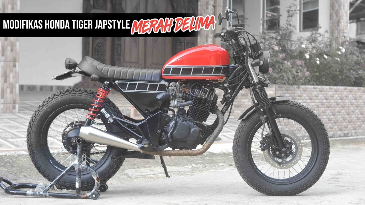 Merah Delima Modifikasi Honda Tiger Revo 2006 Custom Japstyle