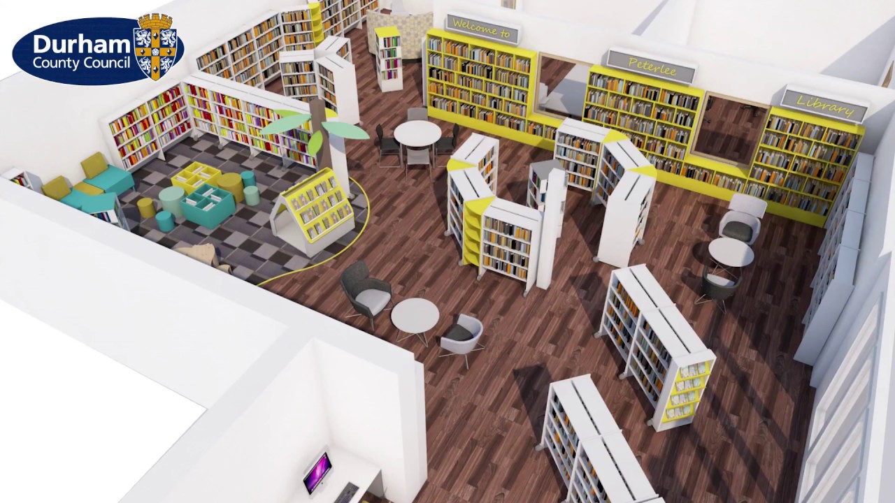 Peterlee Library - Temporary Library opens - YouTube