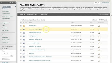 Overwriting Files in Blackboard File Manager
