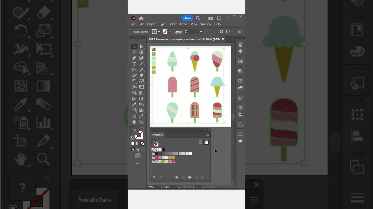 Illustrator Hack: Process to Global Colors Simplified and Quick!