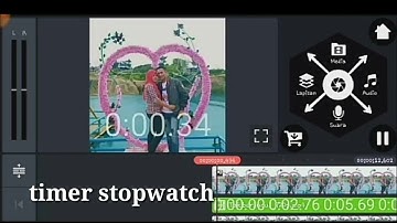 Tutorial Buat video. waktu  timer  stopwatch. Di kinemaster