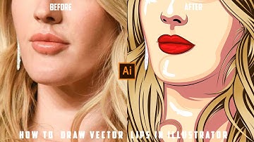 How to draw Vector Lips in Illustrator