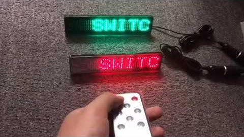 12V  LED automobile display panel,7 Display Modes Left,right.Keeping a fixed, scroll down, and so on