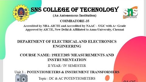 6.COORDINATE TYPE AC POTENTIOMETER | MEASUREMENTS AND INSTRUMENTATION