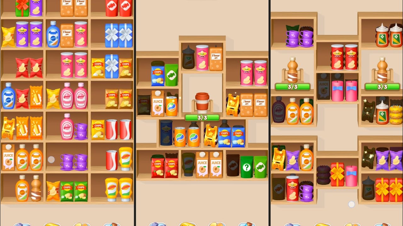 Goods Sorting Game Levels 36 37 38 39 40 Walkthrough - YouTube
