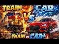 Train vs Supercar Race 🏎️🚂 INSANE Finish!
