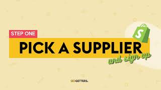 Step 1: Pick a supplier | Dropshipping Shopify App