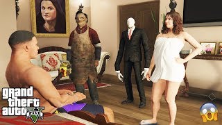 GTA 5 - LEATHERFACE And SLENDERMAN CAUGHT AMANDA And Franklin (secret)