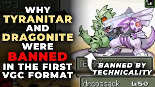 Why TYRANITAR And DRAGONITE Were BANNED In The First VGC Format | Competitive Pokemon Lore