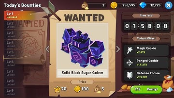 Cookie Run : Kingdom | Solid Black Sugar Golem [Today