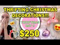 THRIFT SHOPPING FOR CHRISTMAS DECORATION & DECORATING MY HOUSE WITH THEM!!! THRIFTMAS DAY 9