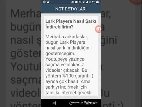 LARK PLAYERA NASIL ŞARKI İNDİRİLİR? %100 GARANTİ!!