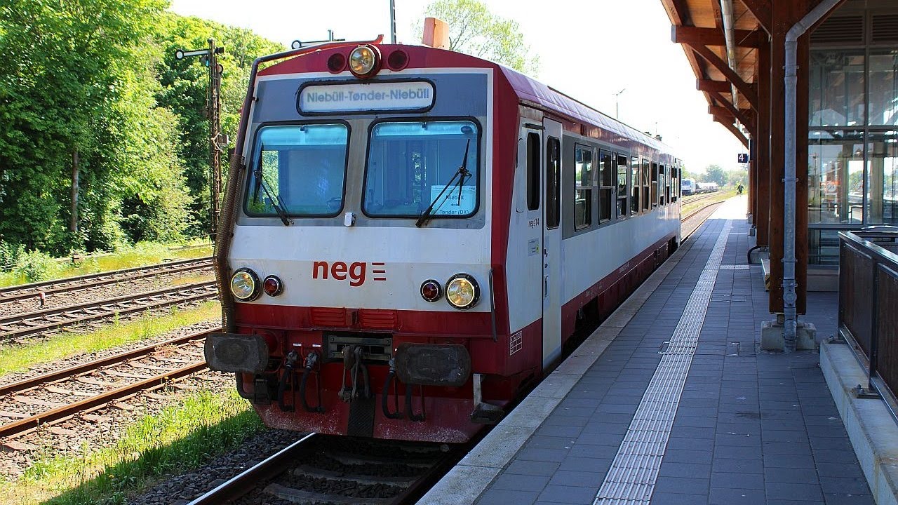 Mit dem T4 der neg von Niebüll nach Tønder (Fst-Mitfahrt)