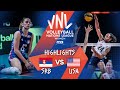 Serbia vs. USA - FIVB Volleyball Nations League - Women - Match Highlights, 31/05/2021