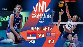 SRB vs. USA - Highlights Week 2 | Women's VNL 2021