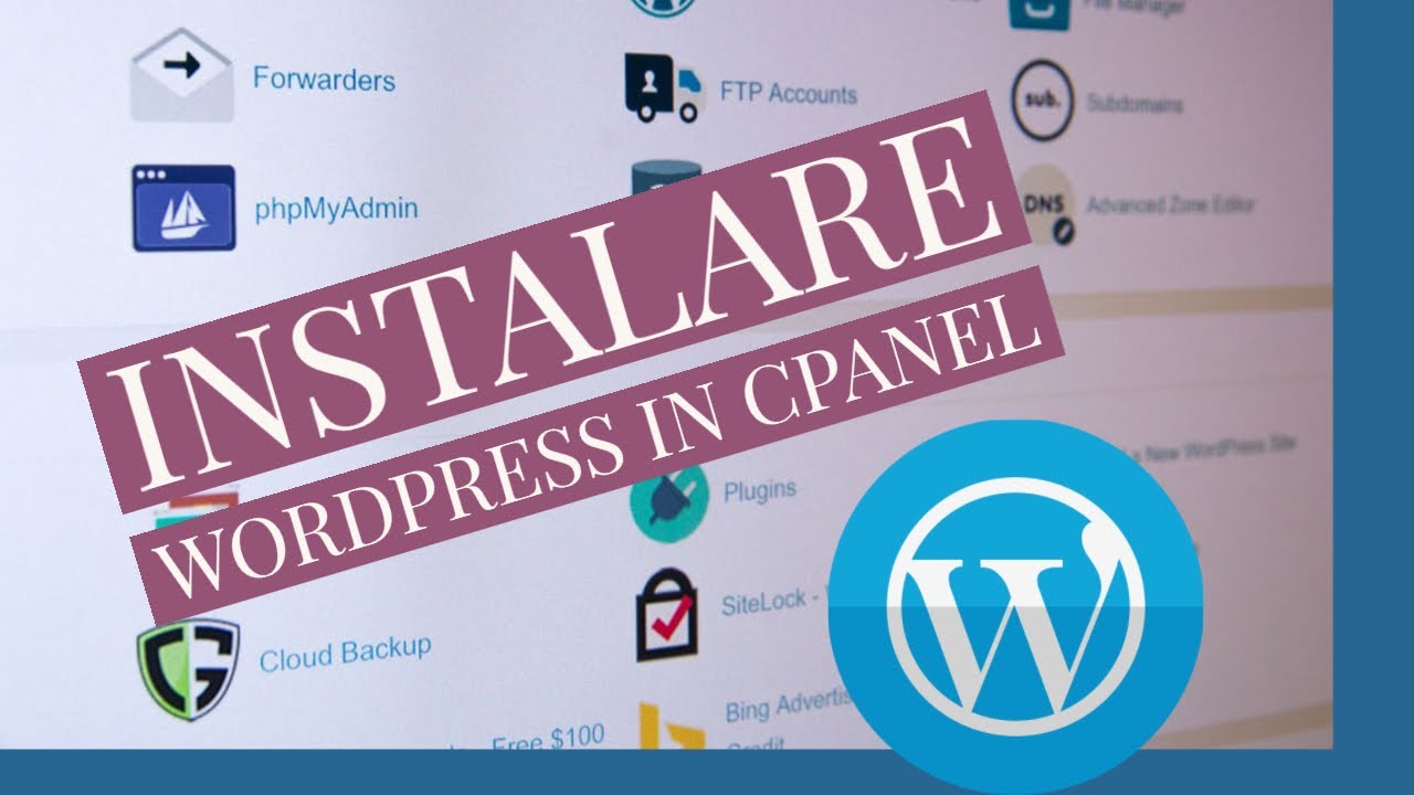 Instalare WordPress in Cpanel|Wordpress tutorial in romana ...