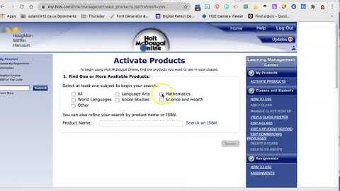 HMH Math: Middle and High School Activating Resources for a Class