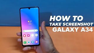 Samsung Galaxy A34 5G - How To Take a Screenshot