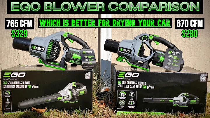 Ego 765 vs 670 Leaf Blower. Which is Better for Drying Your Car?