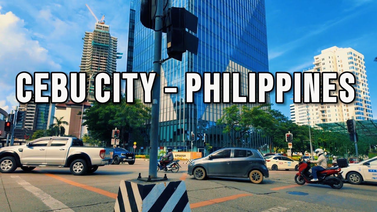 CEBU BUSINESS PARK TO IT PARK CEBU CITY. WALKING CEBU STREETS.  TOUR