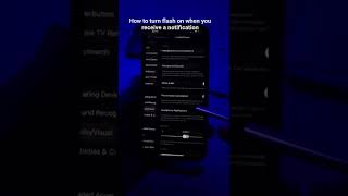 How to turn flash on when you receive a notification#iphone #apple #ipad #ios #iphonetricks screenshot 2