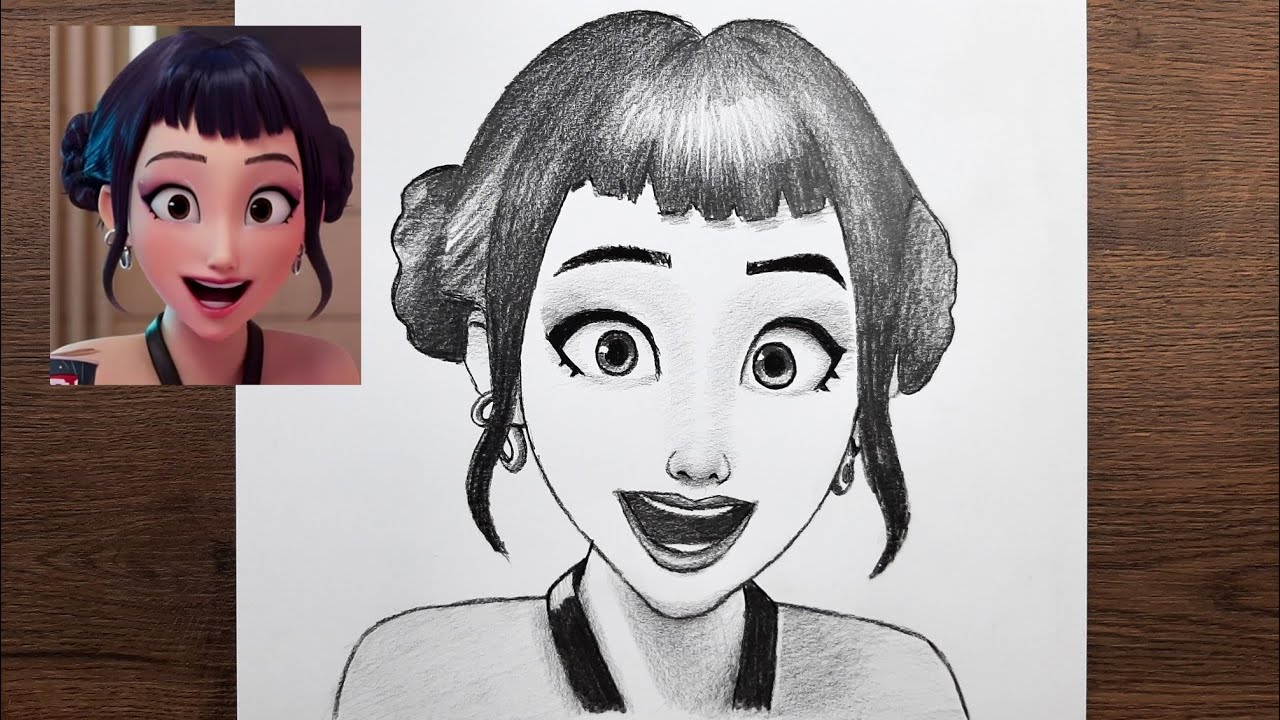 Zoey nasıl çizilir, Kpop demon hunters, Kolay öğretici çizim