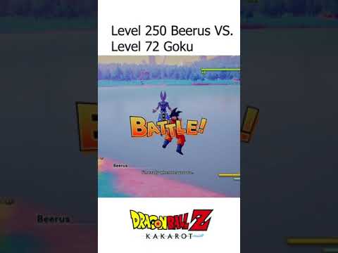 Level 250 Beerus VS. level 72 Goku  #shorts