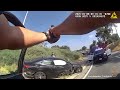 LAPD Bodycam: Felony BMW Flees, Crashes Head-On Into Police Car, Then Pulls Gun