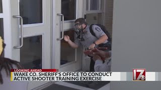 Wake County Sheriff's Office holding active shooter training exercise
