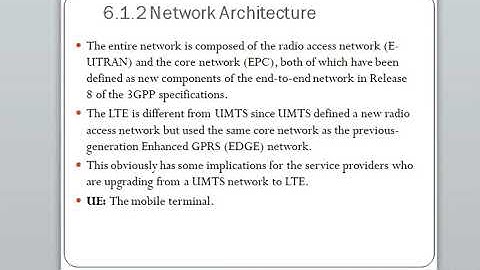 Module 3:V3: Network Architecture and interfaces