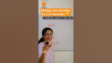 Multiply Any Number by 5 in Seconds! 💡 #VedicMaths #MathTrick #mathsshorts