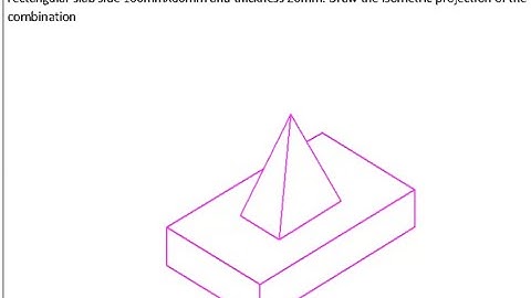 Isometric projection  Problem No  19 #Engineeringgraphics