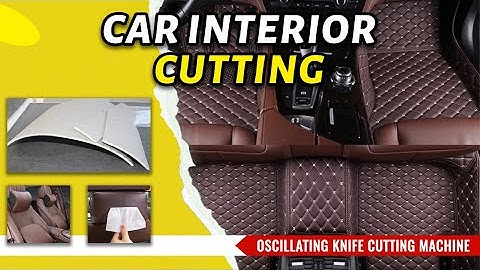How to cut car mats with oscillating knife & car mat cutting machine